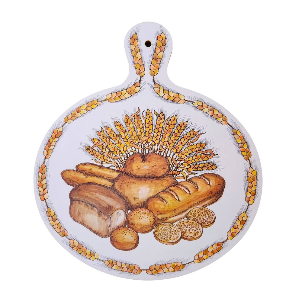Cloverleaf Bread Melamine Chopping Board Bread and Wheat Design Made in the UK
